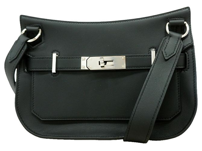 Hermès Bolsa de Ombro Hermes Jypsiere Mini Swift Preto