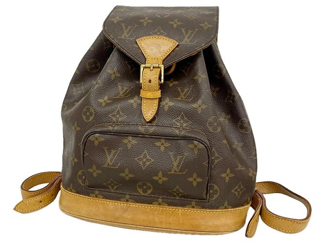 Louis Vuitton Monogram Montsouris MM Backpack Brown