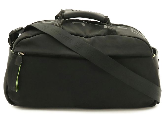 Borsa Boston Chanel Sport Line Nero Giallo