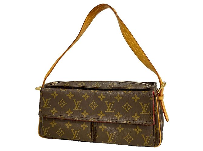 Bolsa de Ombro Louis Vuitton Monogram Vivacite MM Marrom