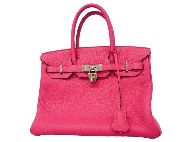 Hermès Borsa Hermes Birkin 30 in Rose Shocking Rosa