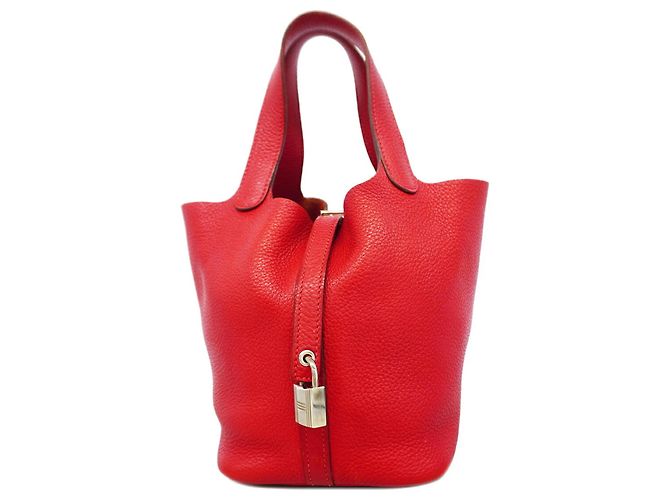 Hermès Borsa Hermes Picotin Lock PM Rosso