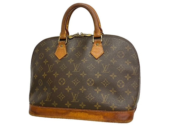 Louis Vuitton Alma Monogram Handtasche Braun