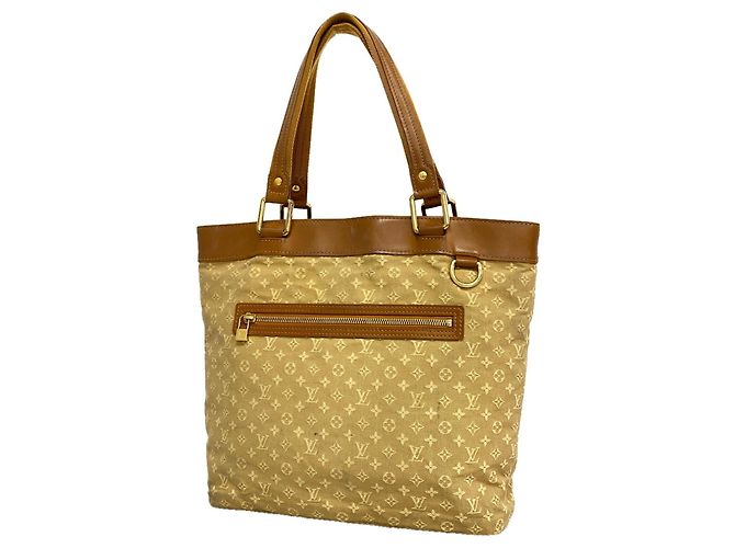Sac cabas Louis Vuitton Monogram Mini Lucille GM Beige