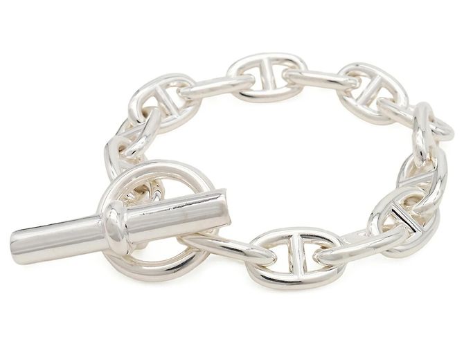 Hermès Pulsera Hermes Chaine d'Ancre MM Plata