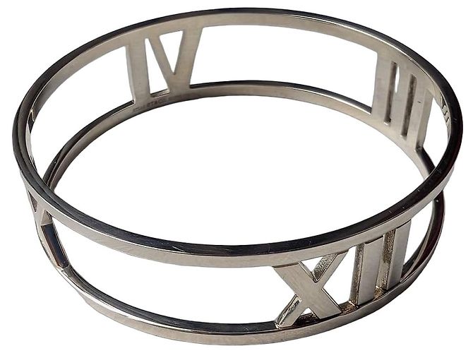 Tiffany & Co. Pulseira Rígida Open Atlas Prata de Lei 925, Medium