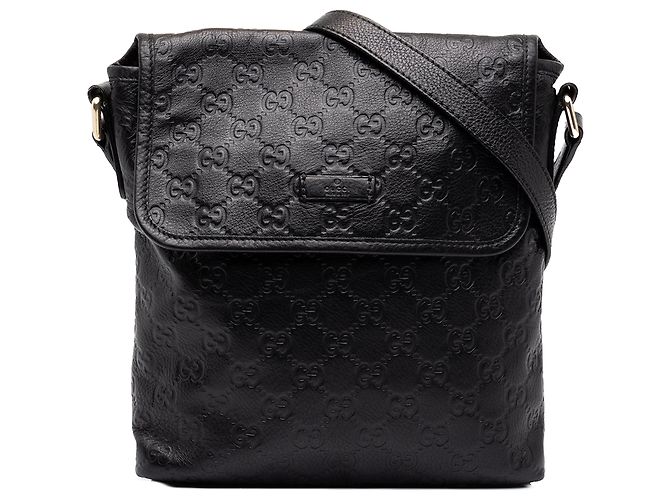 Gucci Black Guccissima Crossbody