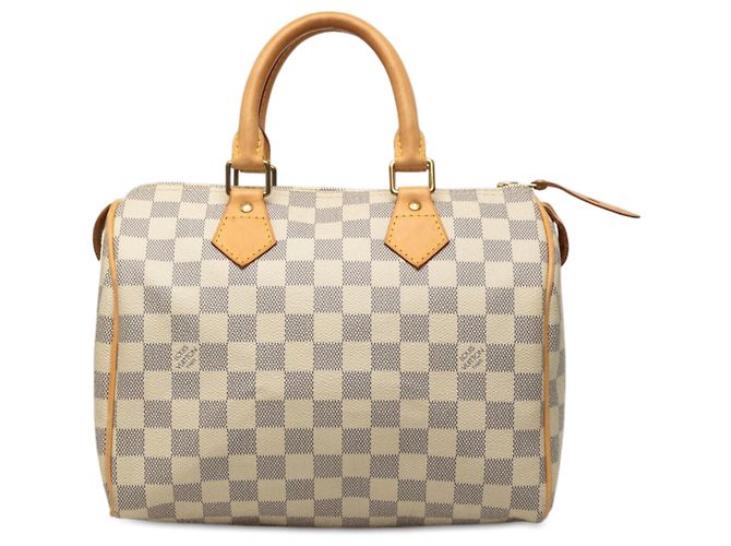 Louis Vuitton White Damier Azur Speedy 25