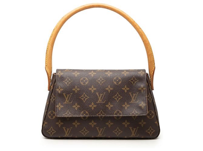Louis Vuitton Brown Monogram Mini Looping Marrom