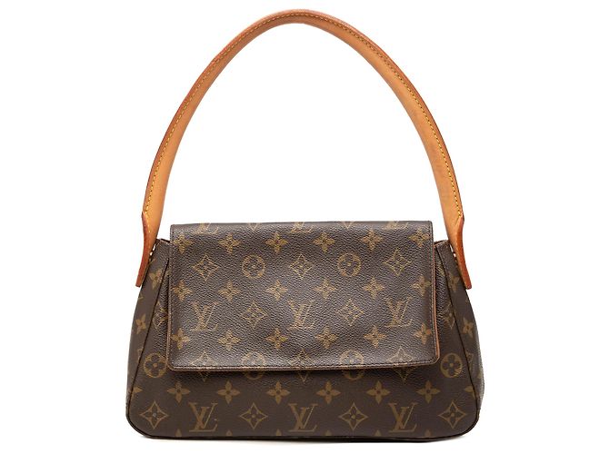 Louis Vuitton Brown Monogram Mini Looping Marron