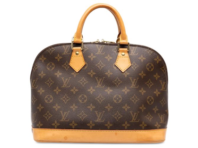 Louis Vuitton Brown Monogram Alma PM Marrone