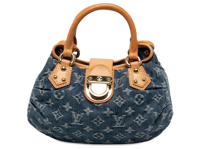 Louis Vuitton Blue Monogram Denim Pleaty Azul