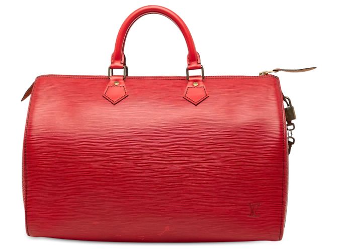 Louis Vuitton Red Epi Speedy 35 Rouge