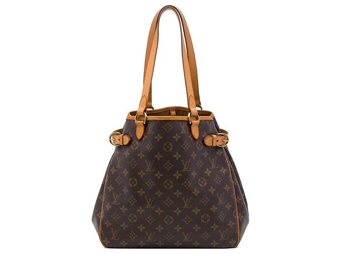 Borsa Tote Verticale Louis Vuitton Brown Monogram Batignolles Marrone