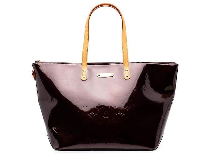 Louis Vuitton Purple Monogram Vernis Bellevue GM Roxo