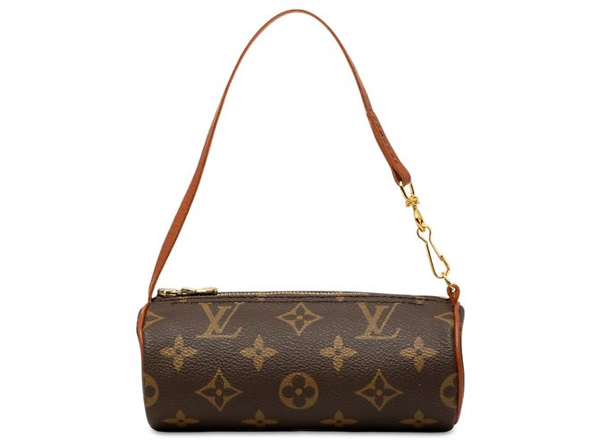 Louis Vuitton Brown Monogram Papillon Pochette Marron