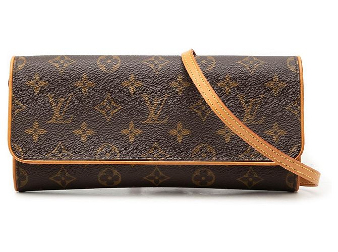 Louis Vuitton Brown Monogram Pochette Twin GM