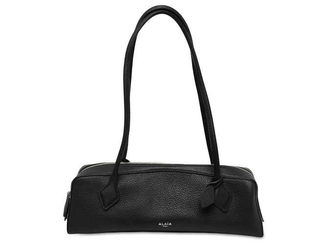 Sac épaule Le Teckel en chèvre noir taille Medium ALAÏA