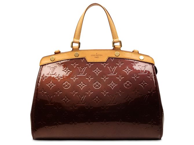 Louis Vuitton Red Monogram Vernis Brea MM Vermelho Bordeaux