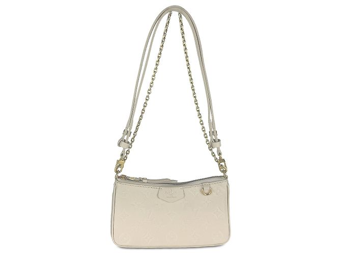 Louis Vuitton White Monogram Empreinte Easy Pouch On Strap Branco Fora de branco