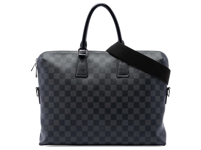 Louis Vuitton Black Damier Graphite Porte Documents Jour Nero