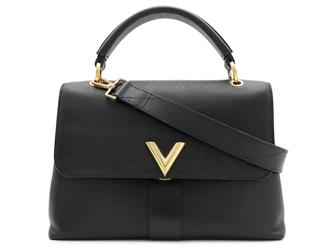 Louis Vuitton Monogram Shadow Shoulder Bag Black