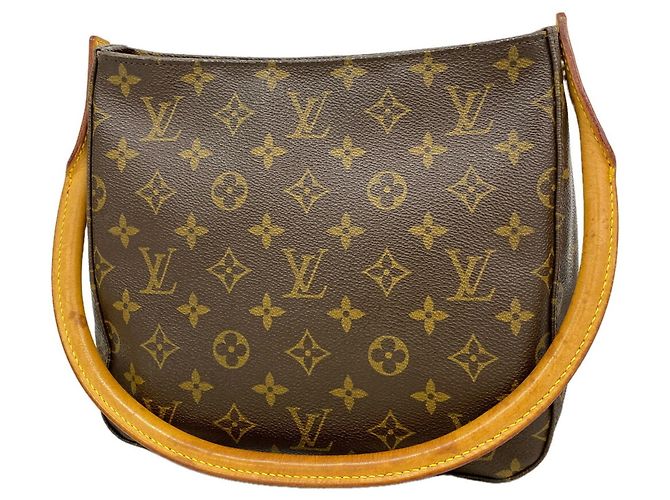 Louis Vuitton Monogram Looping MM Shoulder Bag Brown