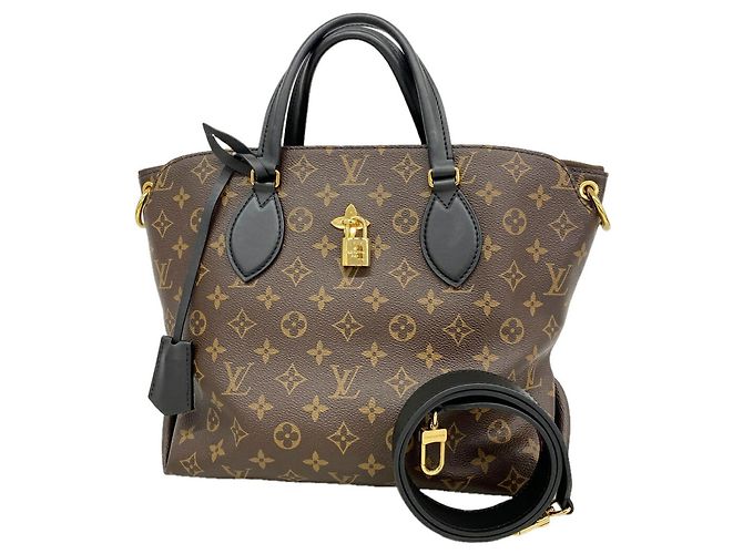 Sac à main Louis Vuitton Monogram Flower Zipped Tote PM Marron