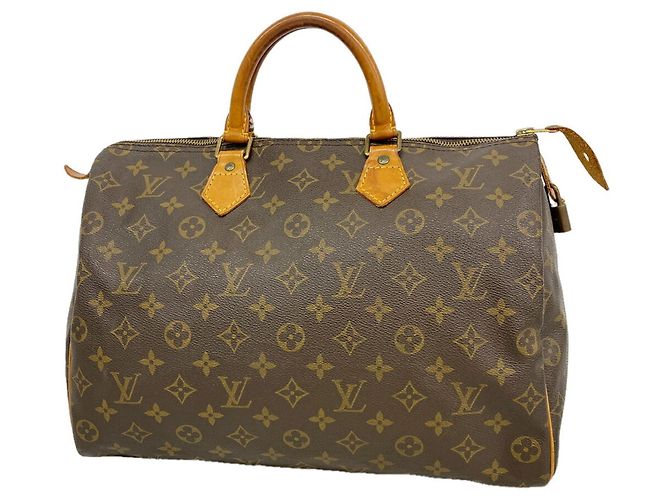 Louis Vuitton Monogram Speedy 35 Handtasche Braun