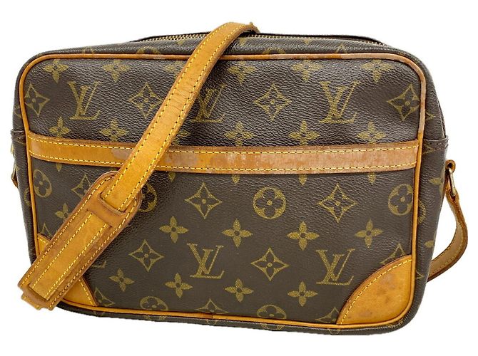 Louis Vuitton Monogram Trocadero 27 Shoulder Bag Brown