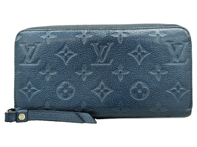 Portefeuille Zippy Monogram Empreinte Louis Vuitton Bleu