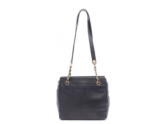 Borsa Tote Chanel Triple Coco Mark Nero