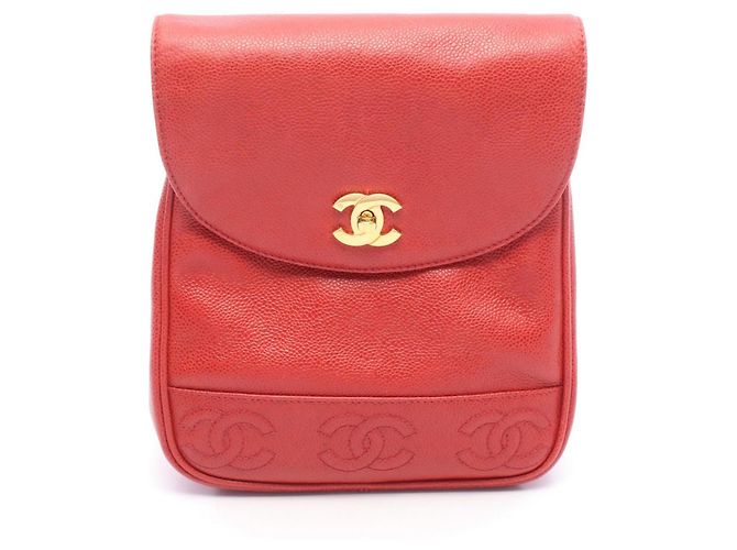 Sac à dos/Sac à main Chanel Triple Coco Mark Rouge