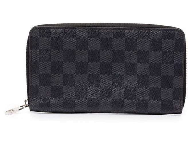 Portafoglio lungo Louis Vuitton Damier Graphite Nero Damier ebene