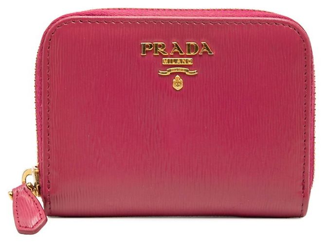 Tarjetero Prada de piel rosa