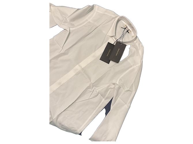 Camicia in popeline bianca Bottega Veneta