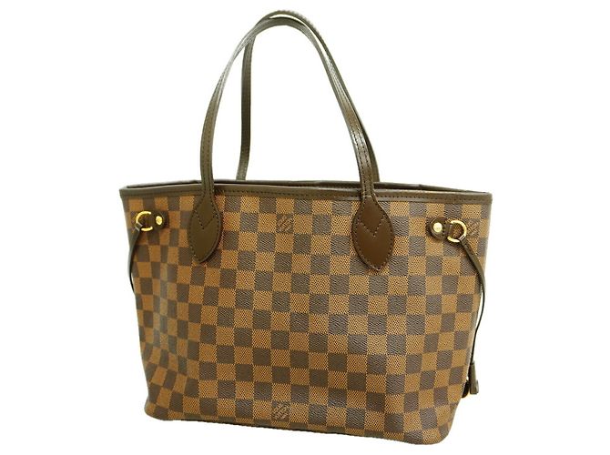 Sac Cabas Louis Vuitton Damier Neverfull PM N51109 Ebene