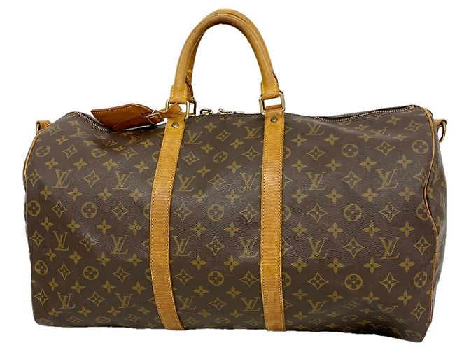 Keepall Bolso Boston Louis Vuitton Marrón Castaño