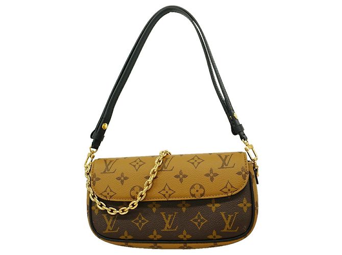 Borsa Louis Vuitton Monogram Reverse Wallet-on-Chain Ivy Marrone