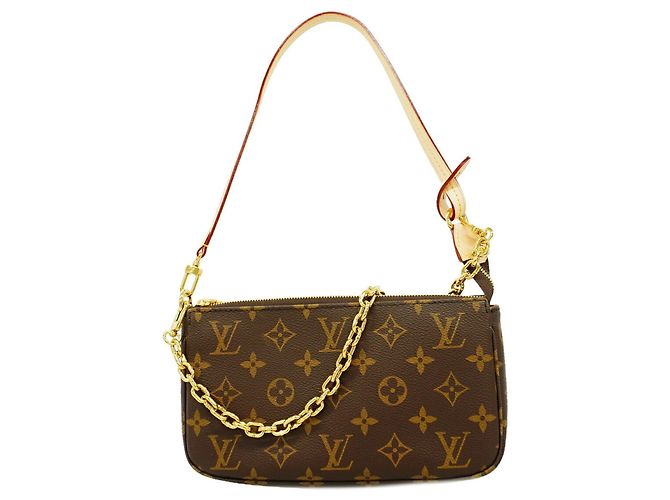 Louis Vuitton Monogram Pochette Accessoires Brown