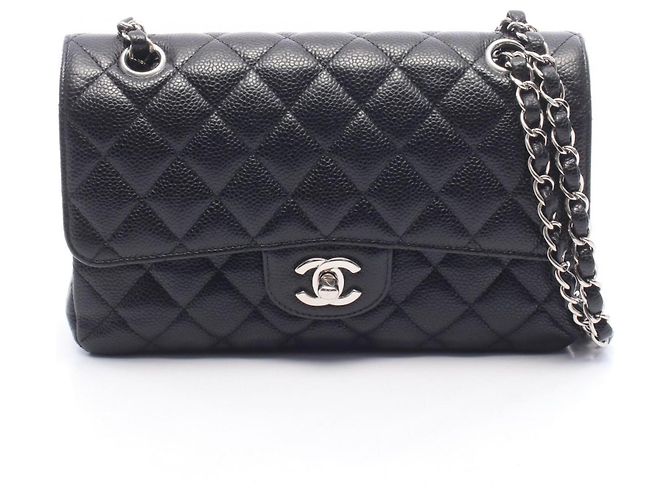 Sac à épaule Chanel Matelassé Double Flap Noir
