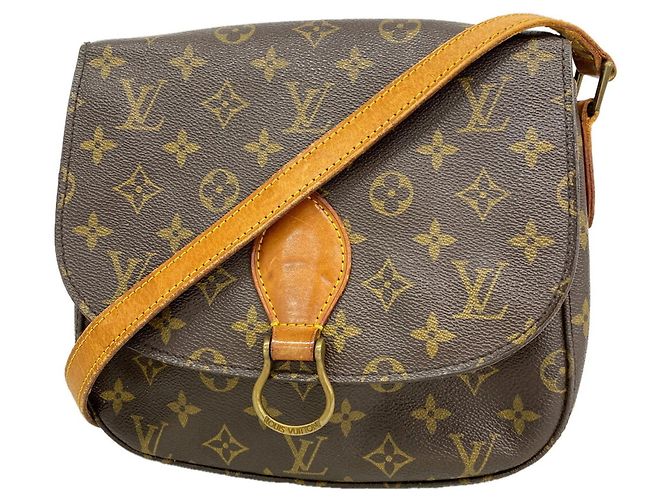 Sac à épaule Louis Vuitton Monogram Saint Cloud GM Marron