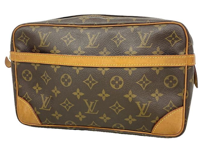 Borsa a pochette Louis Vuitton Monogram Compiegne 28 Marrone