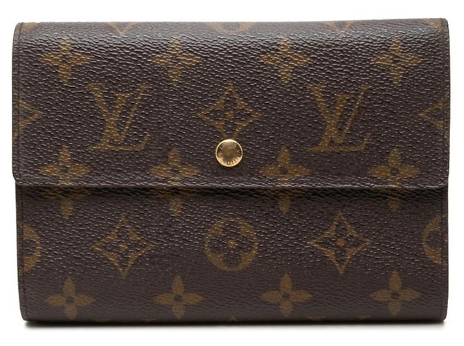 Louis Vuitton Monogram Bi-Fold Geldbörse Braun Monogramm