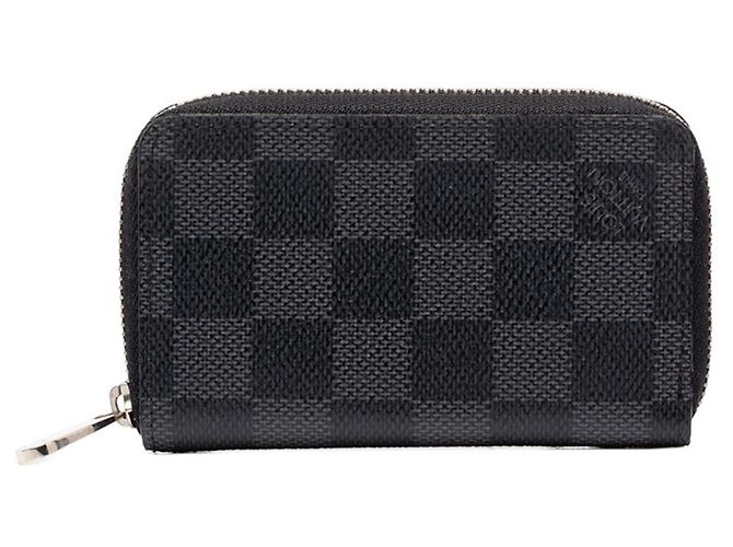 Louis Vuitton Damier Graphite Long Wallet Black Damier ebene