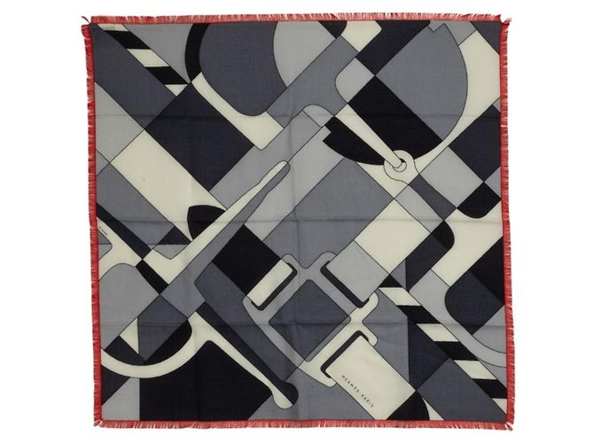 Silk In Hermès Hermes Carre 65 Tude pour un Carr Scarf Marrone
