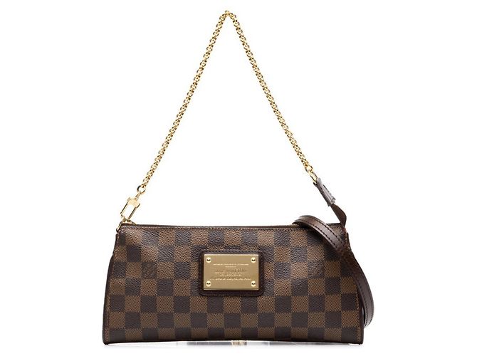 Bolsa Louis Vuitton Damier Eva Chain Marrom Damier ebene