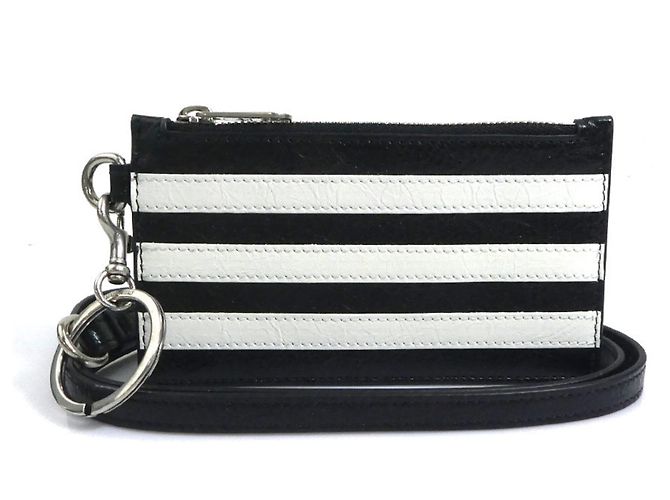 Monedero Balenciaga en negro y blanco