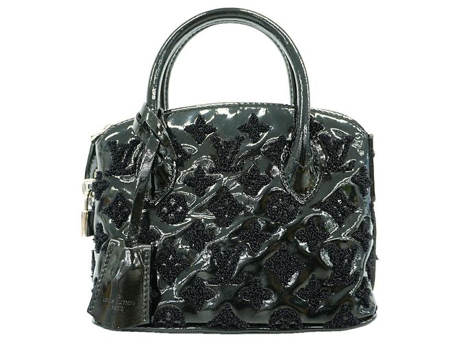 Bolso Louis Vuitton Monogram Vernis Lockit BB Bouclette Negro