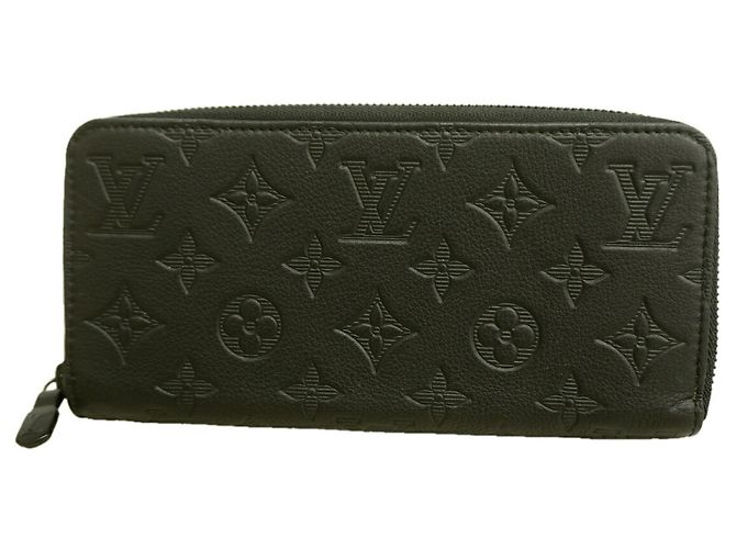 Portafoglio lungo Zippy Monogram Shadow Louis Vuitton Nero